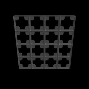 Pack of 3, 4x4 Gridfinity Compatible Premium Push Fit Base Plate Grids